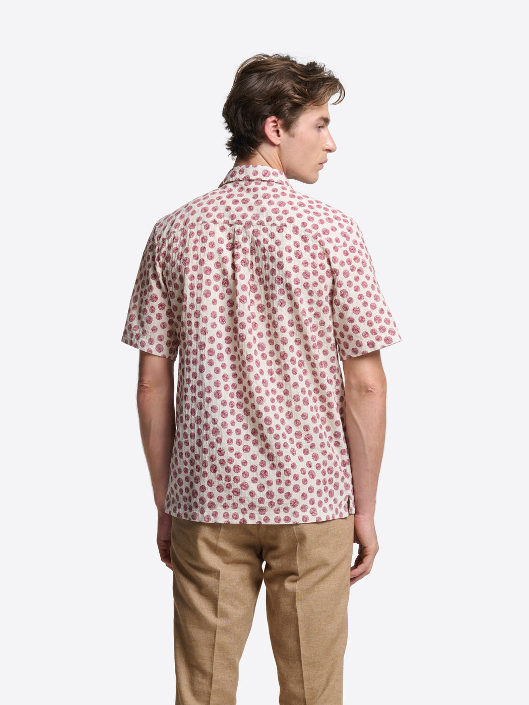 Chemise manches courtes regular à motif - DEVRED 1902