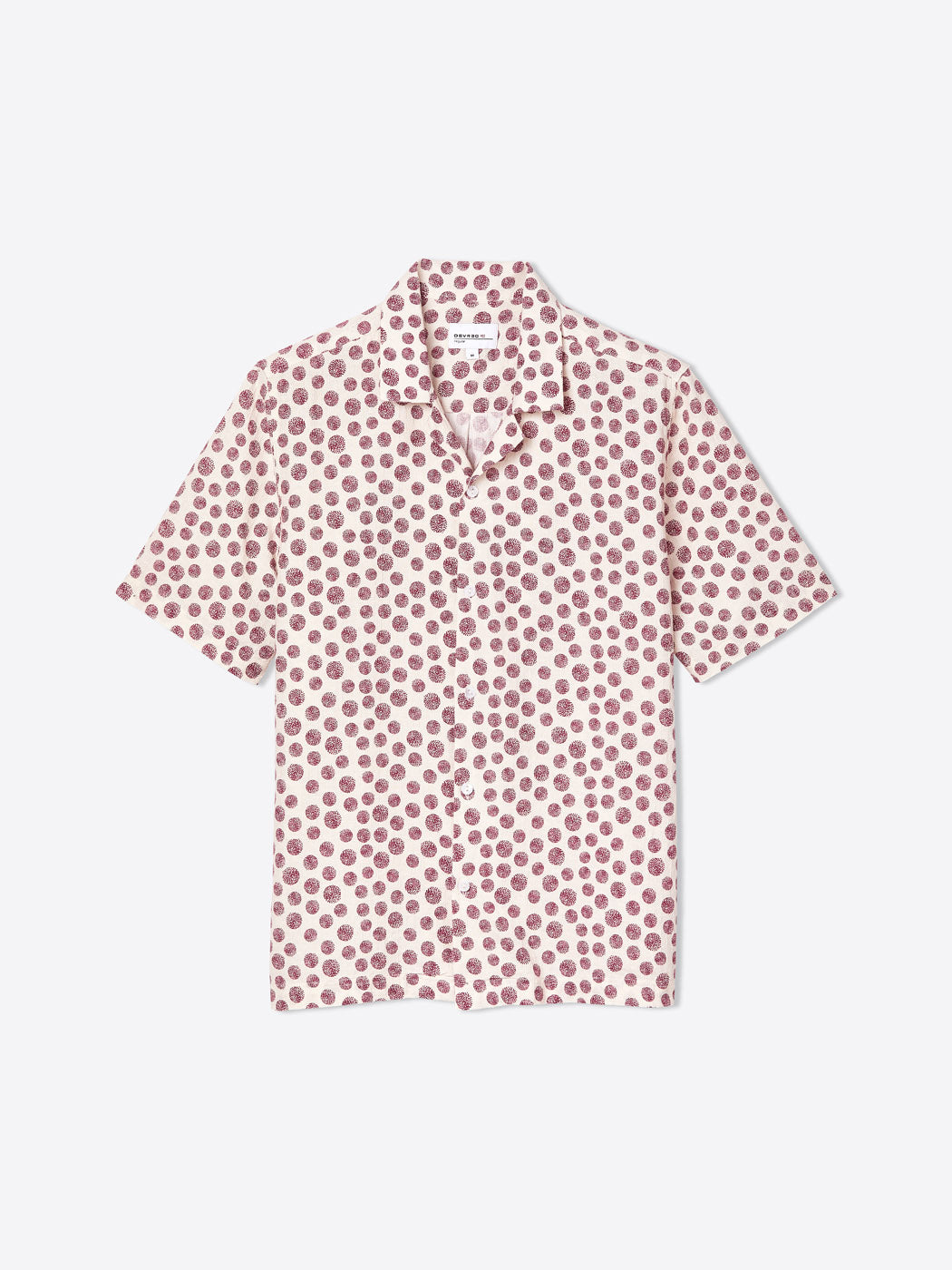 Chemise manches courtes regular à motif - DEVRED 1902