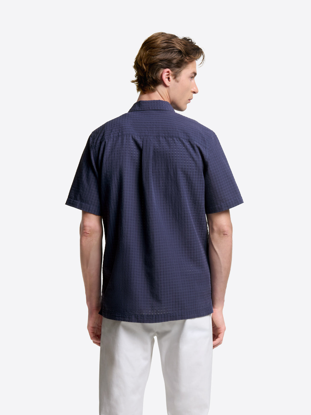 Chemise manches courtes regular à motif - DEVRED 1902