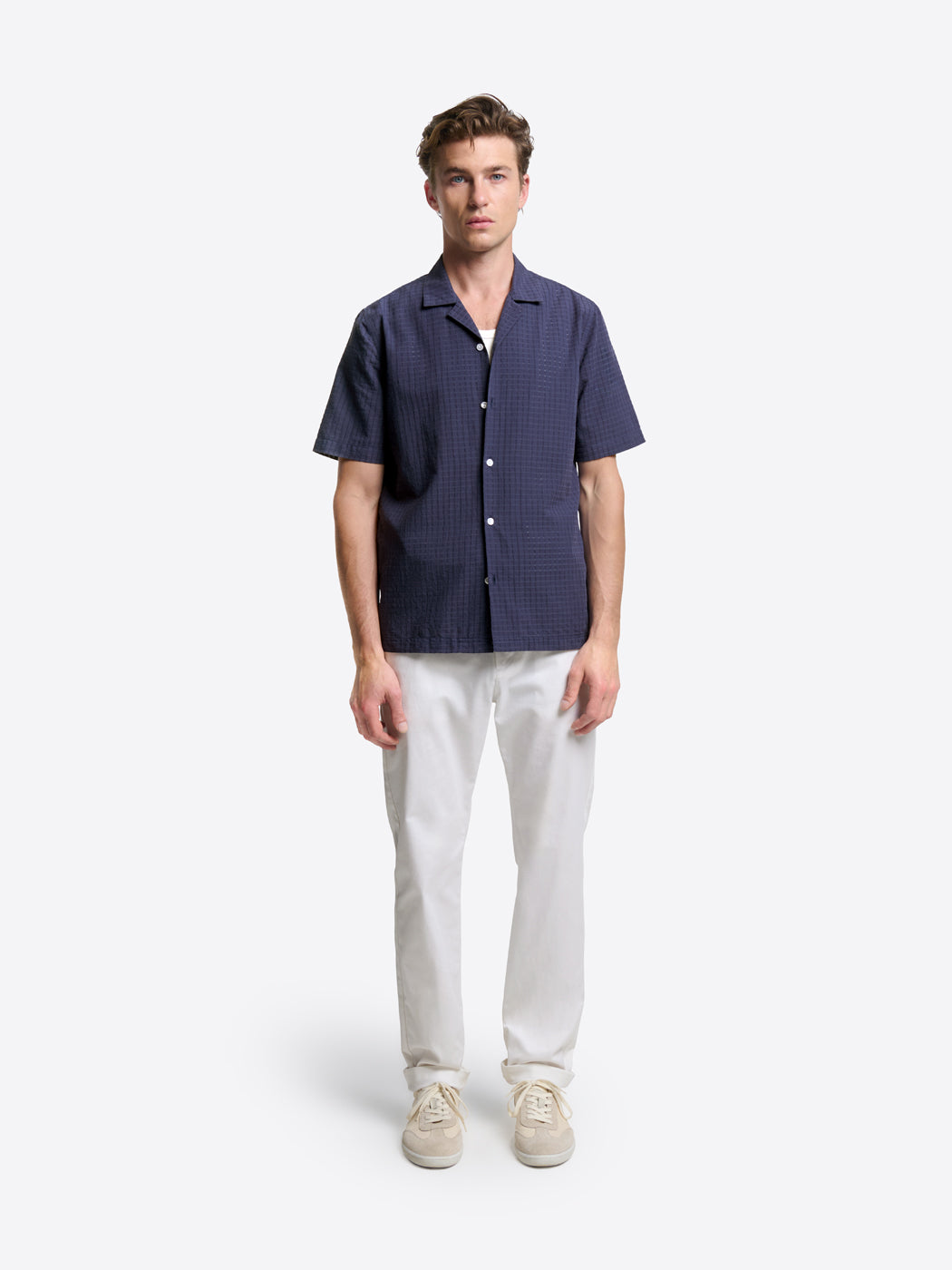 Chemise manches courtes regular à motif - DEVRED 1902