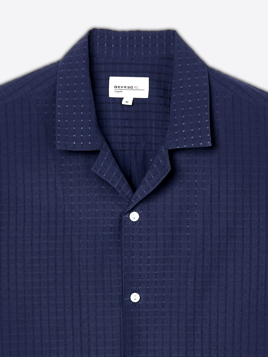 Chemise manches courtes regular à motif - DEVRED 1902