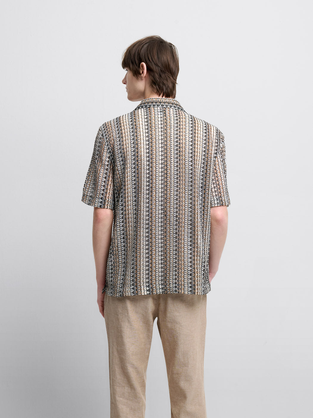 Chemise manches courtes regular à motif - DEVRED 1902