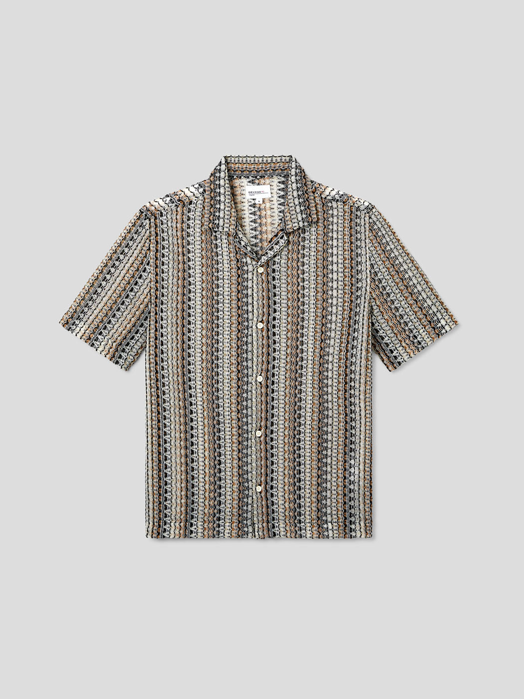 Chemise manches courtes regular à motif - DEVRED 1902