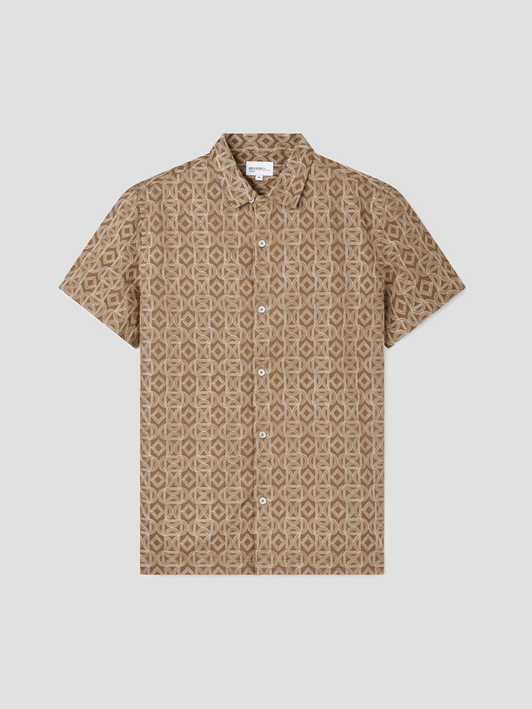 Chemise manches courtes regular à motif - DEVRED 1902