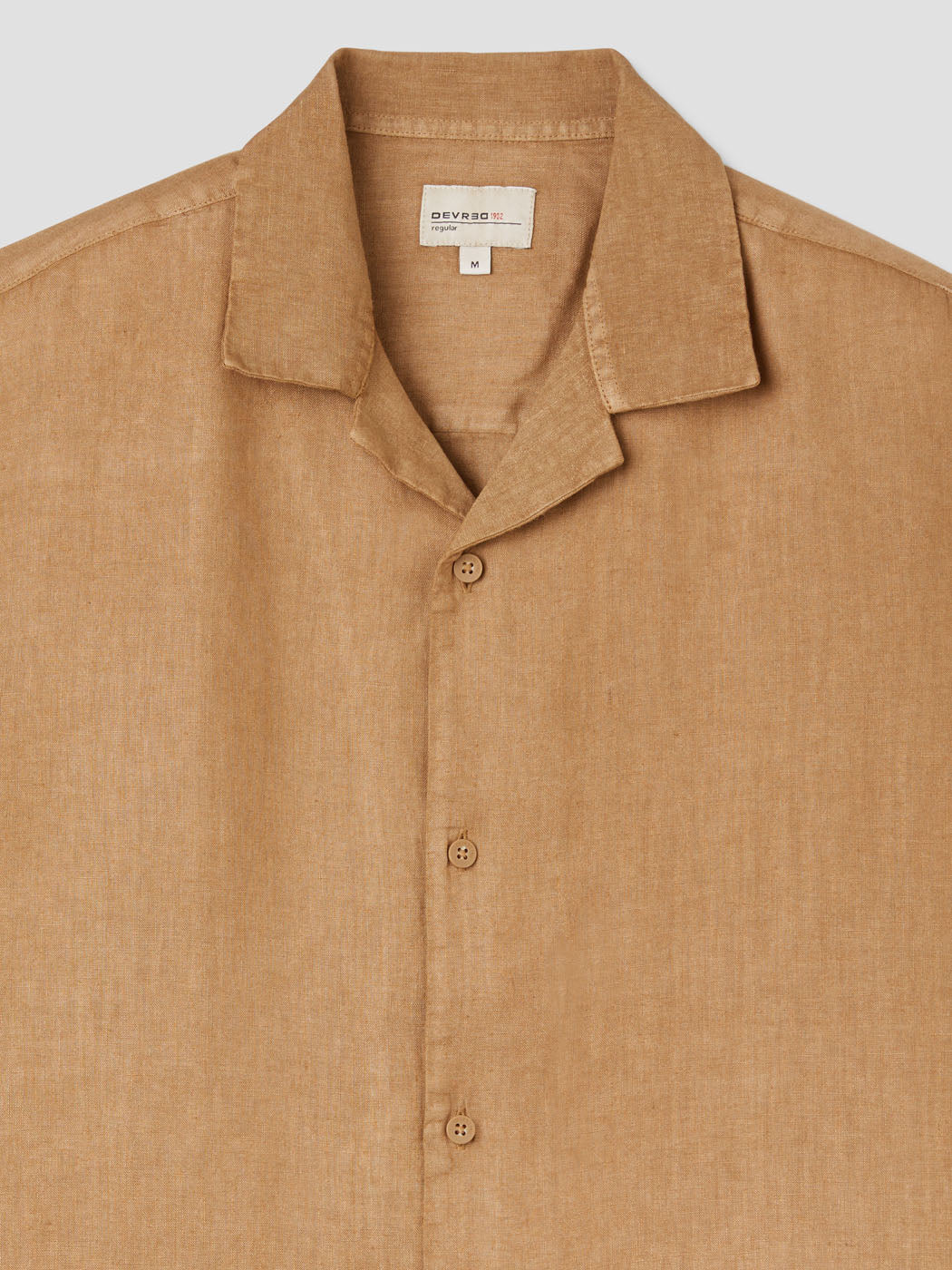 Chemise manches courtes regular en lin - DEVRED 1902