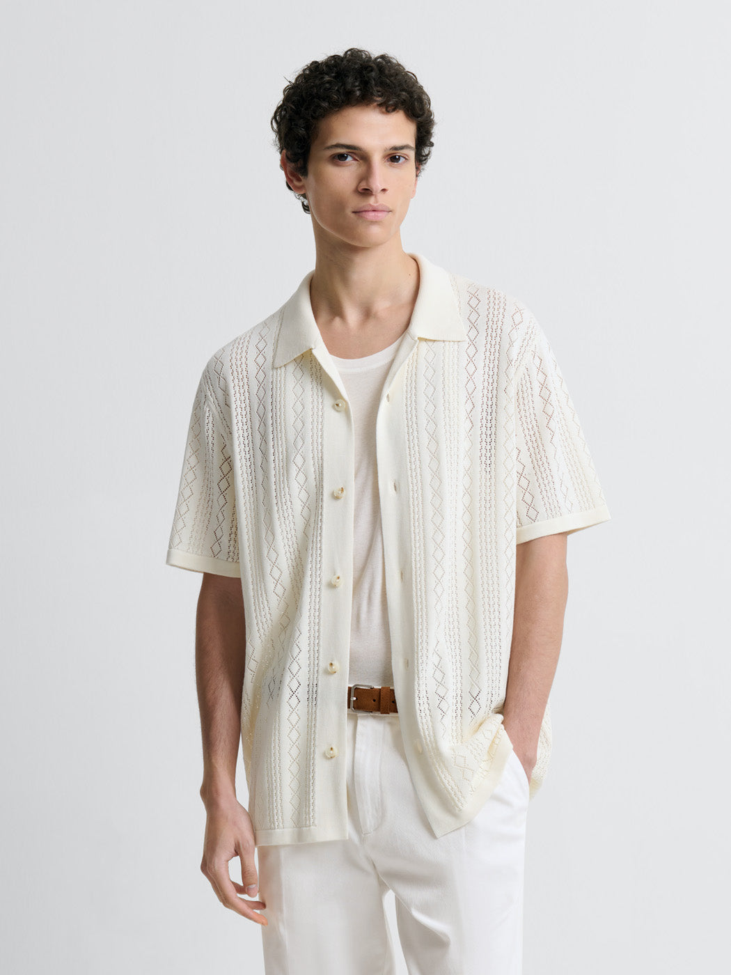 Chemise manches courtes en crochet - DEVRED 1902