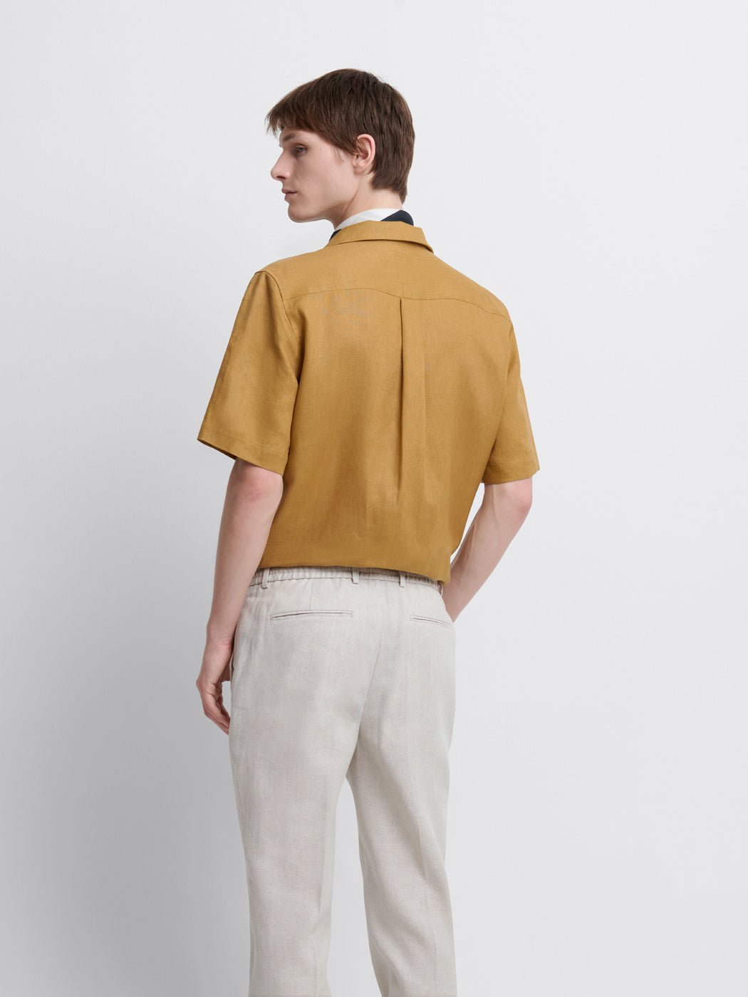 Chemise manches courtes regular en lin - DEVRED 1902