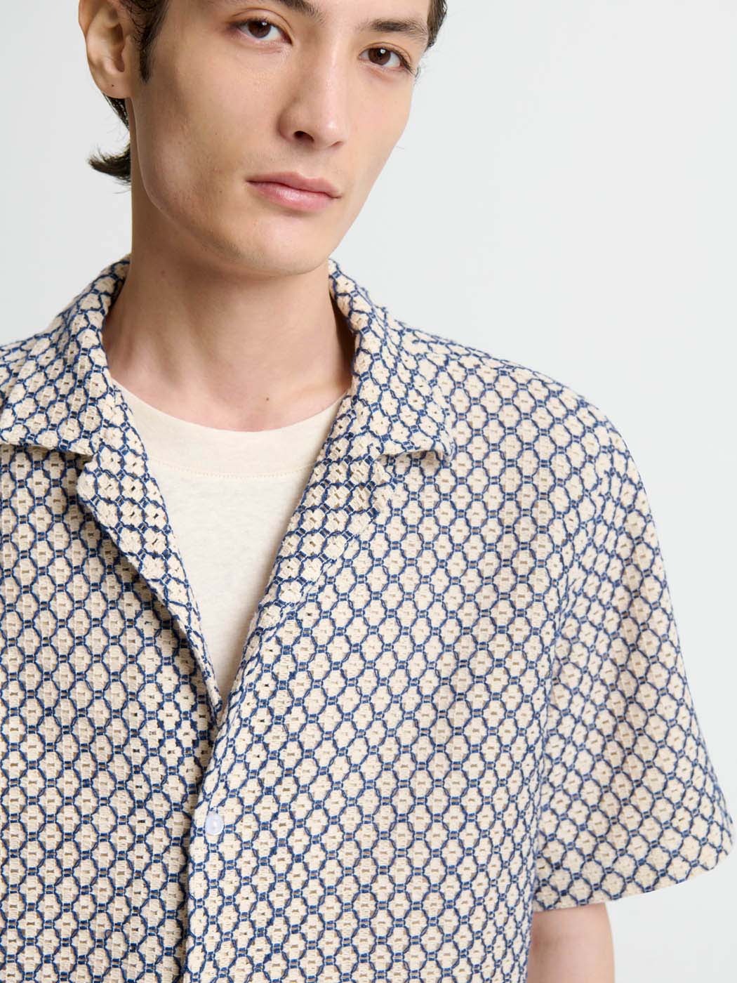 Chemise manches courtes regular à motifs - DEVRED 1902