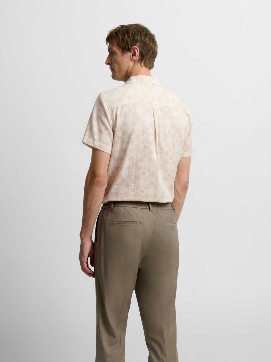 Chemise manches courtes regular à motifs - DEVRED 1902