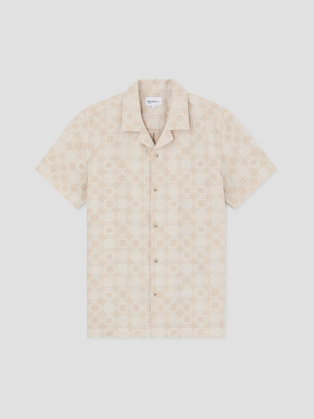 Chemise manches courtes regular à motifs - DEVRED 1902