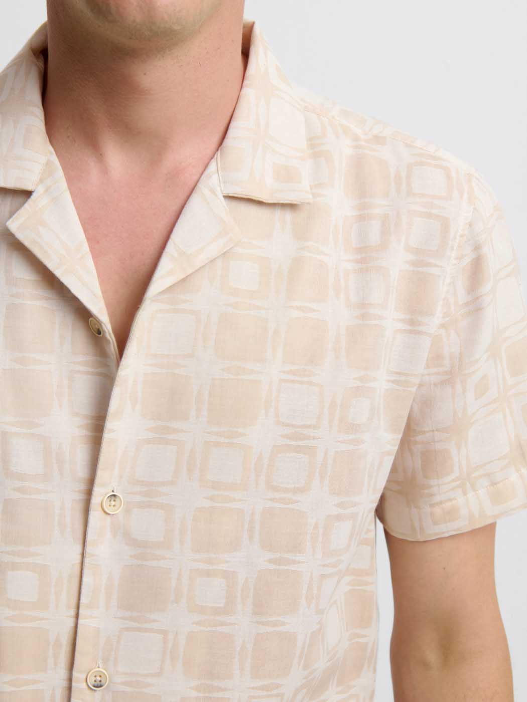 Chemise manches courtes regular à motifs - DEVRED 1902