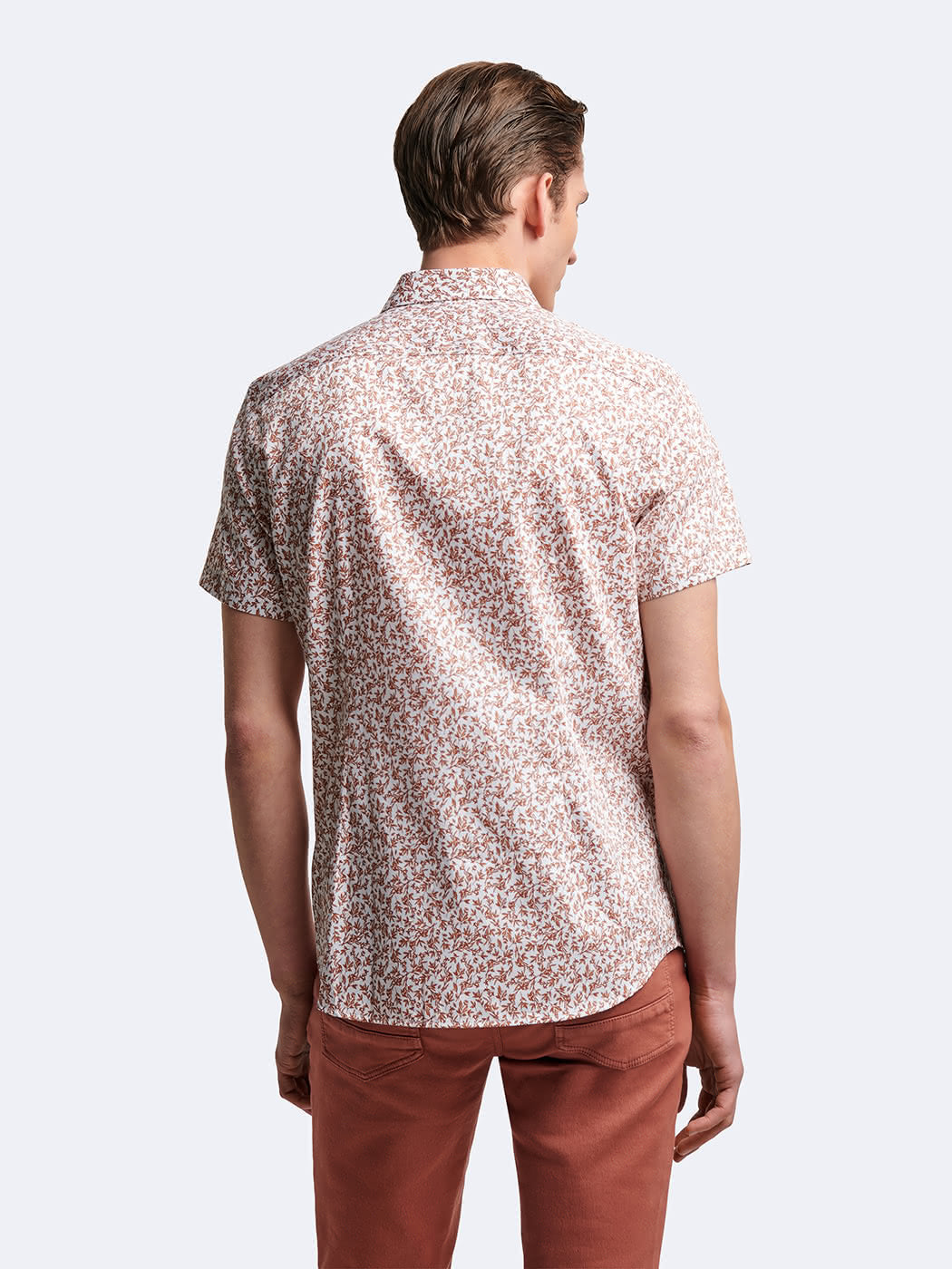 Chemise à manches courtes slim végétale - DEVRED 1902