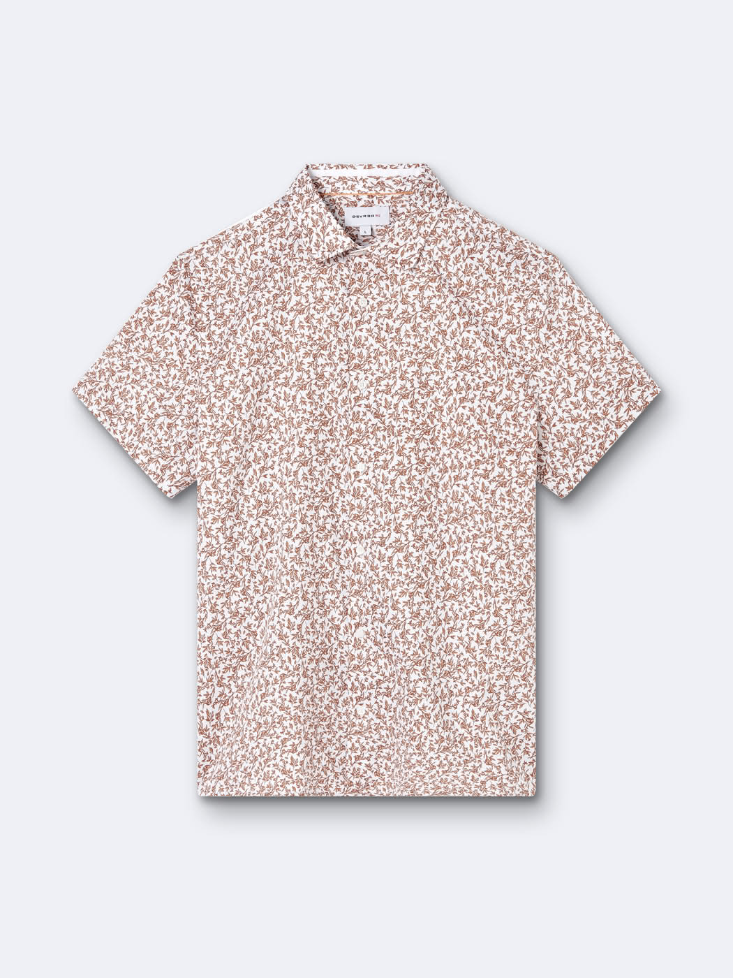 Chemise à manches courtes slim végétale - DEVRED 1902