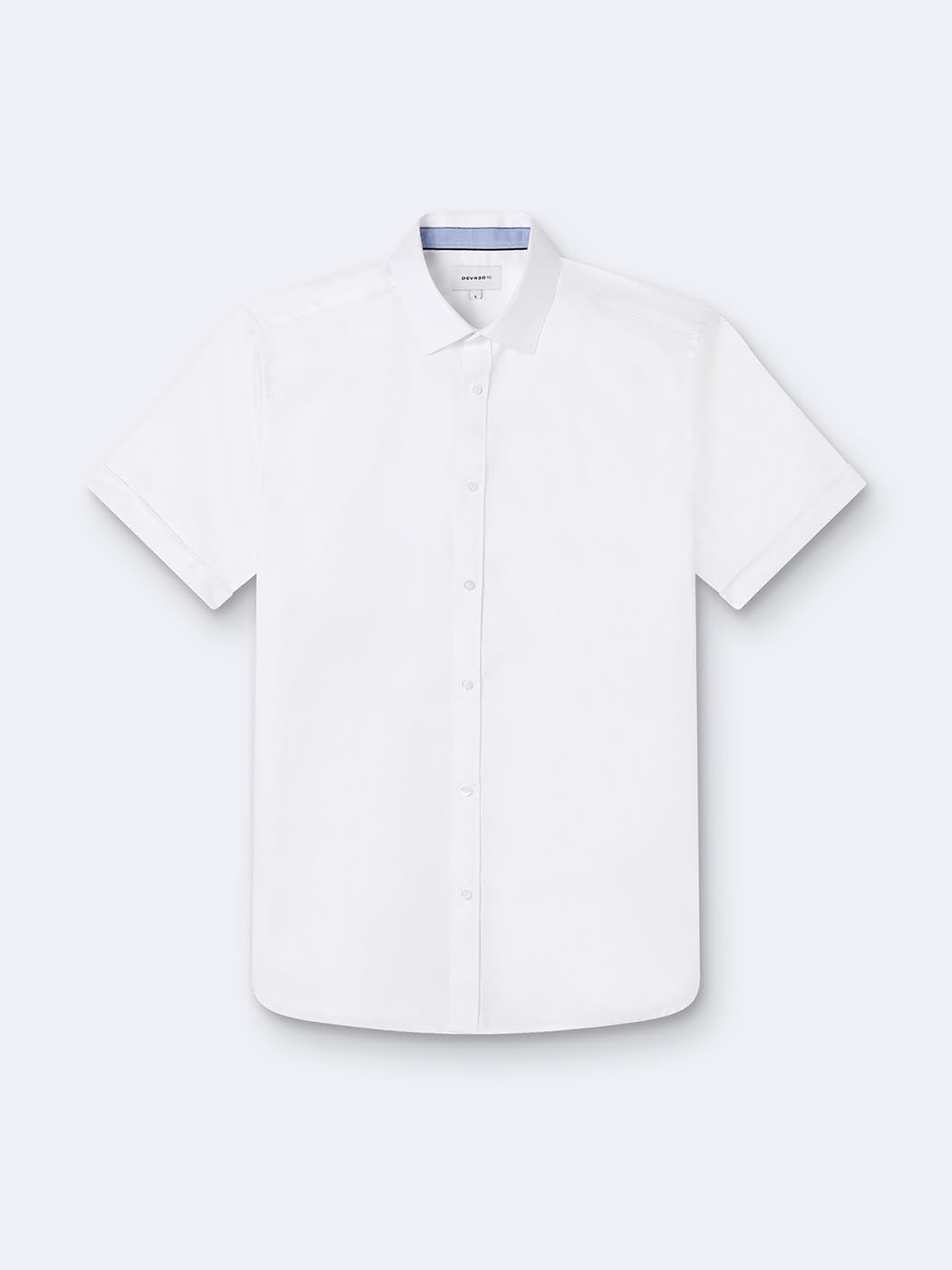 Chemise à manches courtes slim unie - DEVRED 1902
