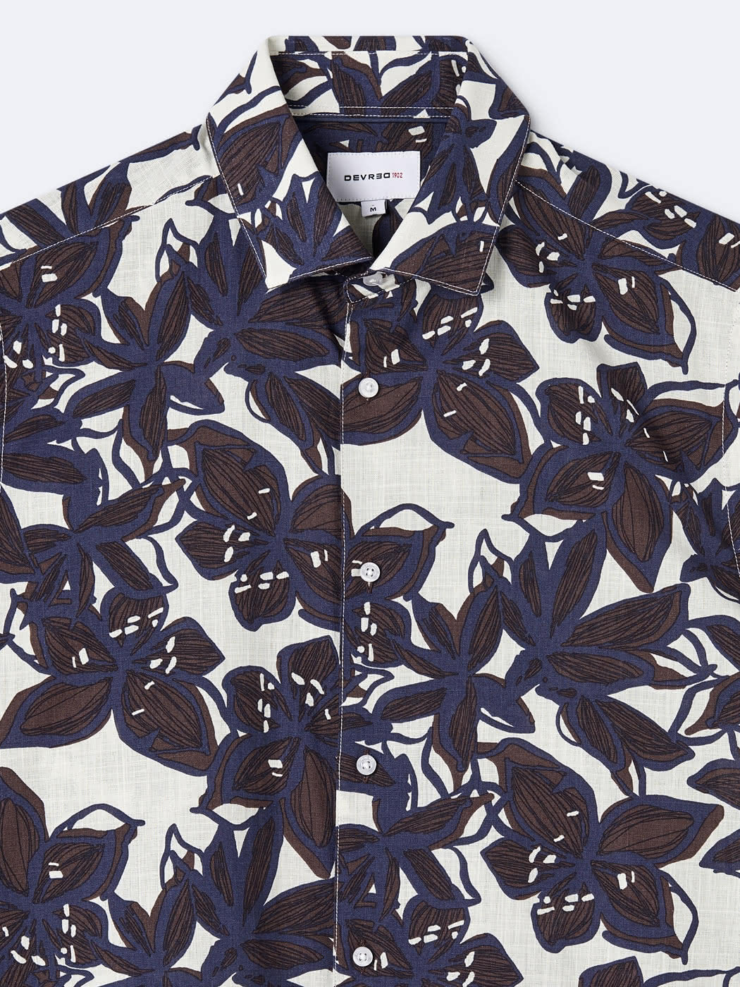 Chemise 100% coton fleurie - DEVRED 1902