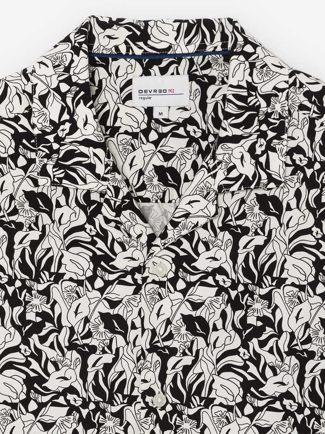 Chemise fleurie regular en coton mélangé - DEVRED 1902