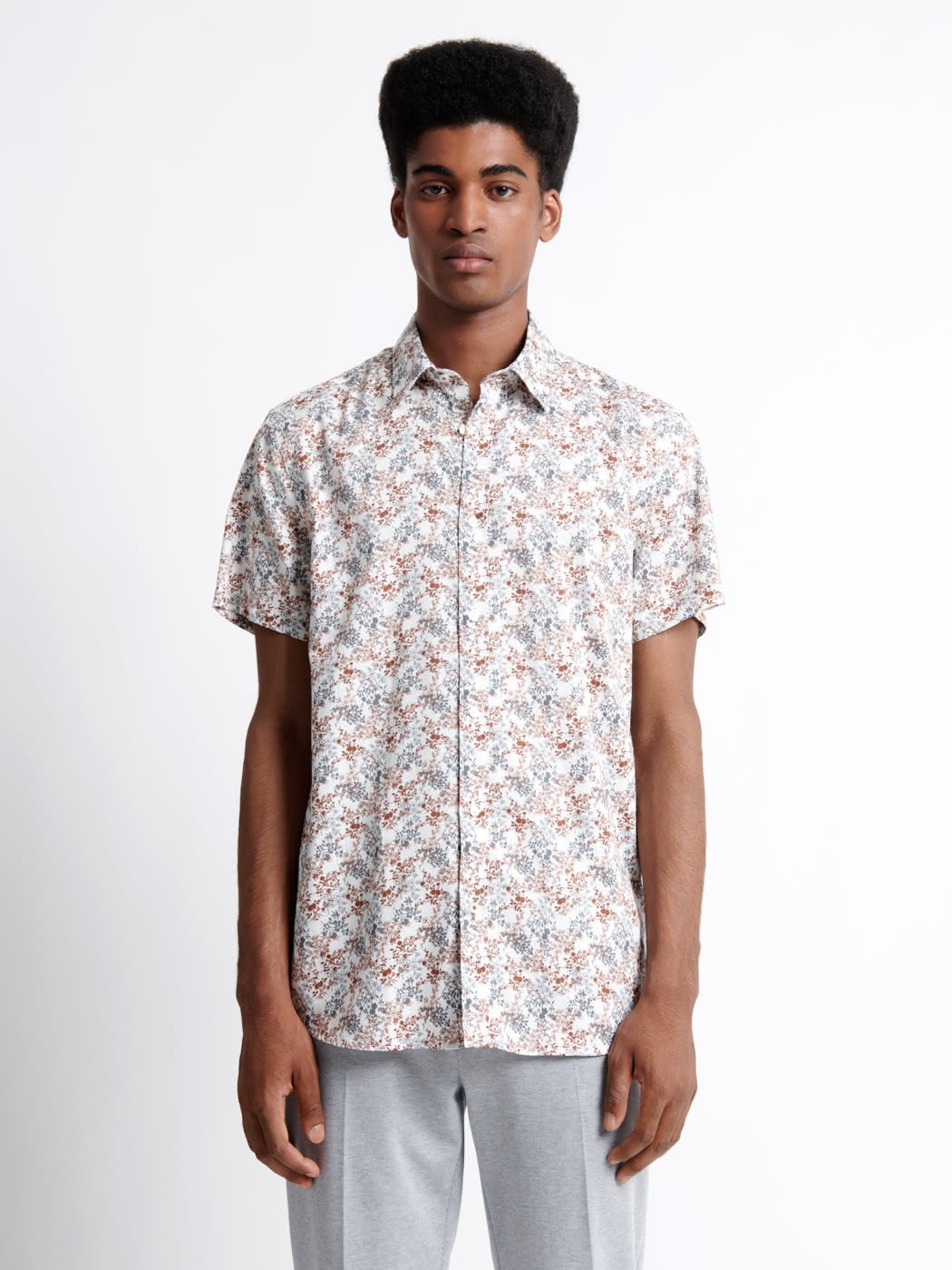 Chemise fleurie 100% coton - DEVRED 1902