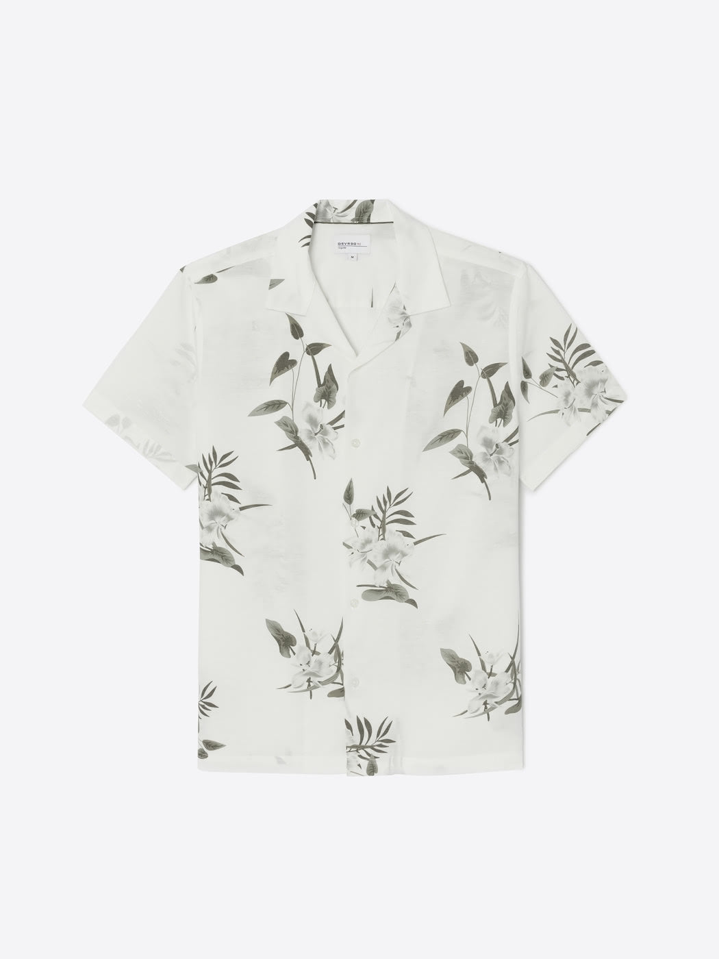 Chemise manches courtes slim fleurie - DEVRED 1902