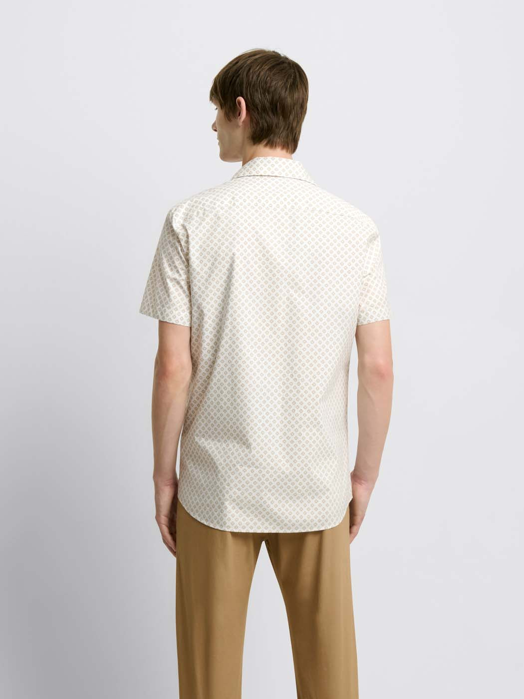 Chemise manches courtes slim à motifs - DEVRED 1902