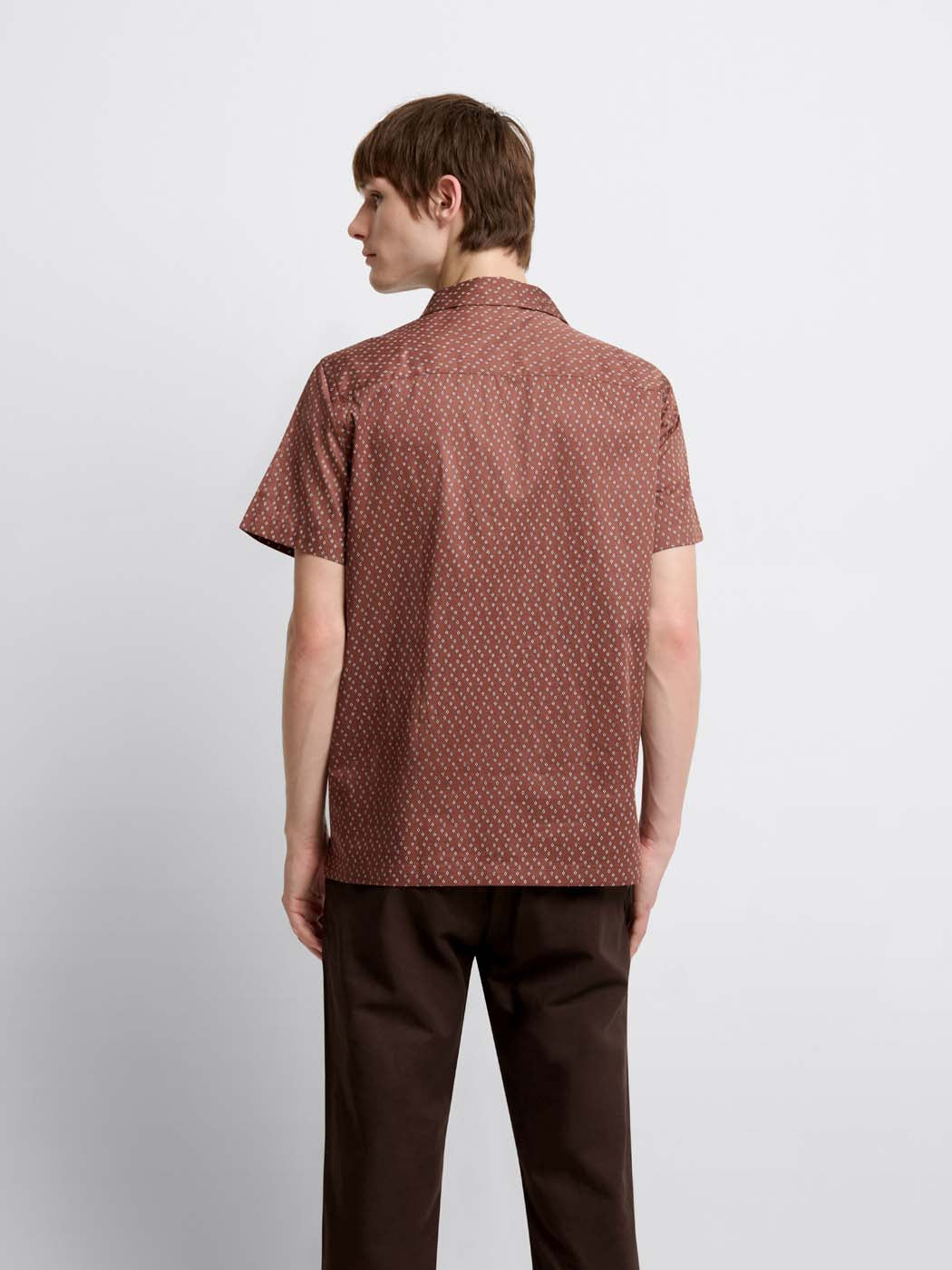 Chemise manches courtes regular à motifs - DEVRED 1902