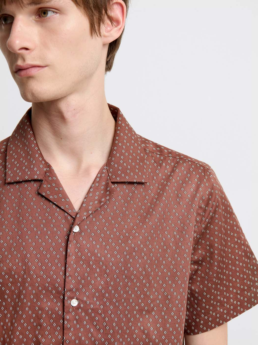 Chemise manches courtes regular à motifs - DEVRED 1902