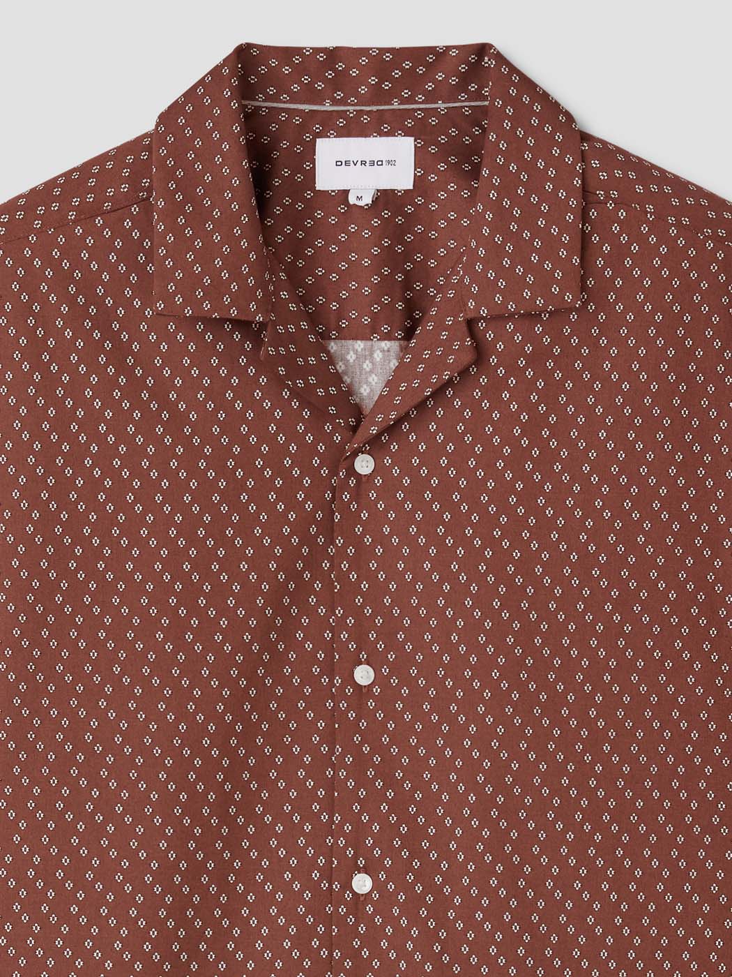 Chemise manches courtes regular à motifs - DEVRED 1902