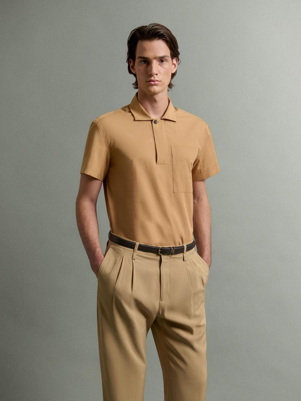 Chemise manches courtes regular en coton - DEVRED 1902