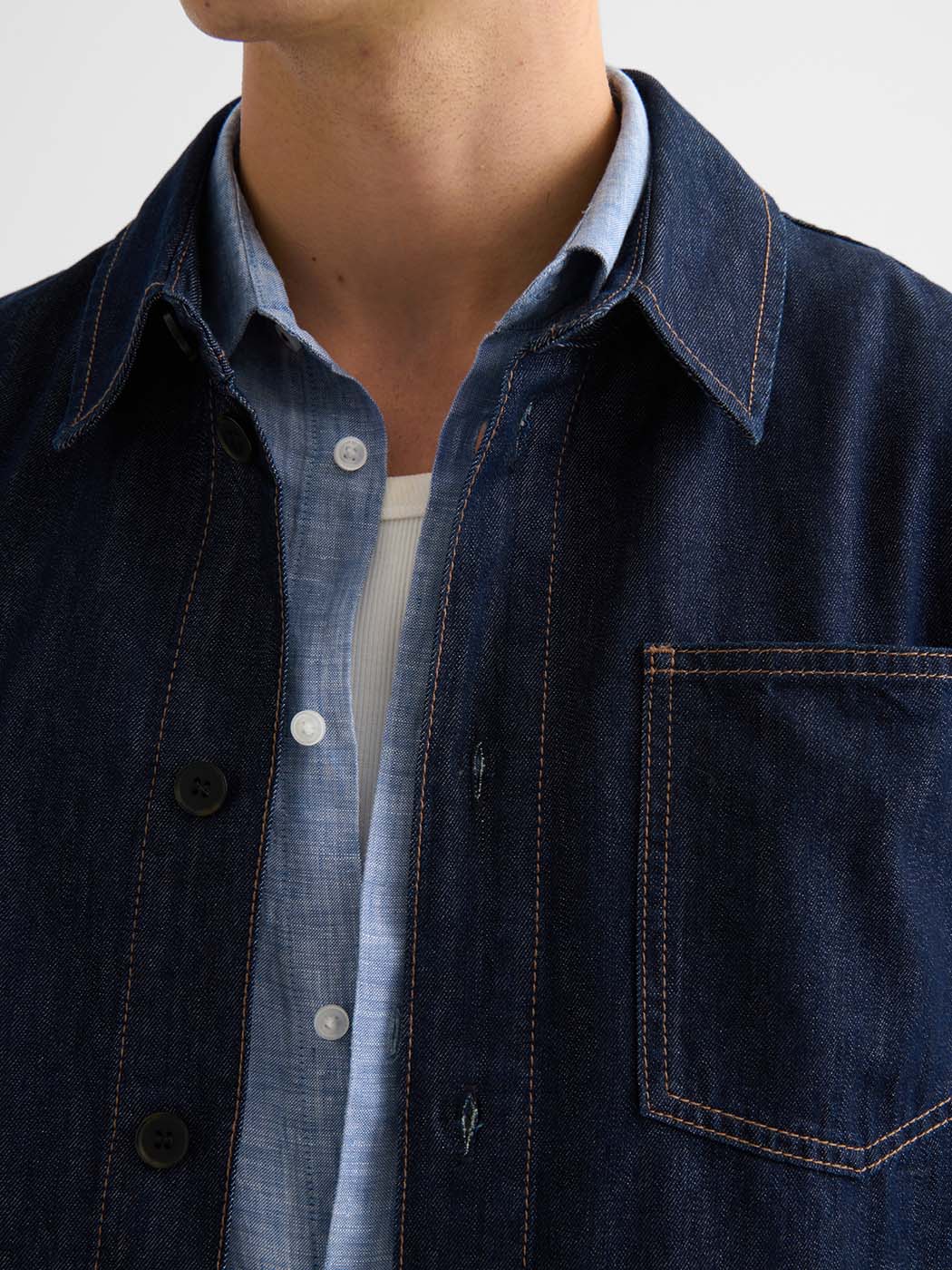 Surchemise regular en jean - DEVRED 1902