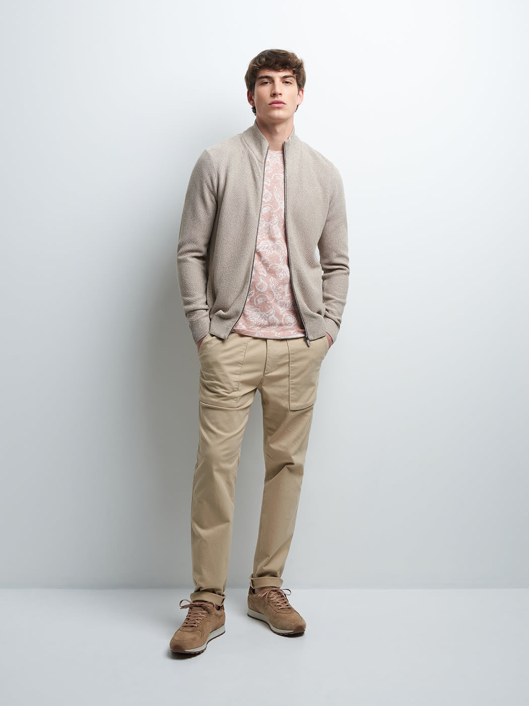 Cardigan zippé  en coton - DEVRED 1902