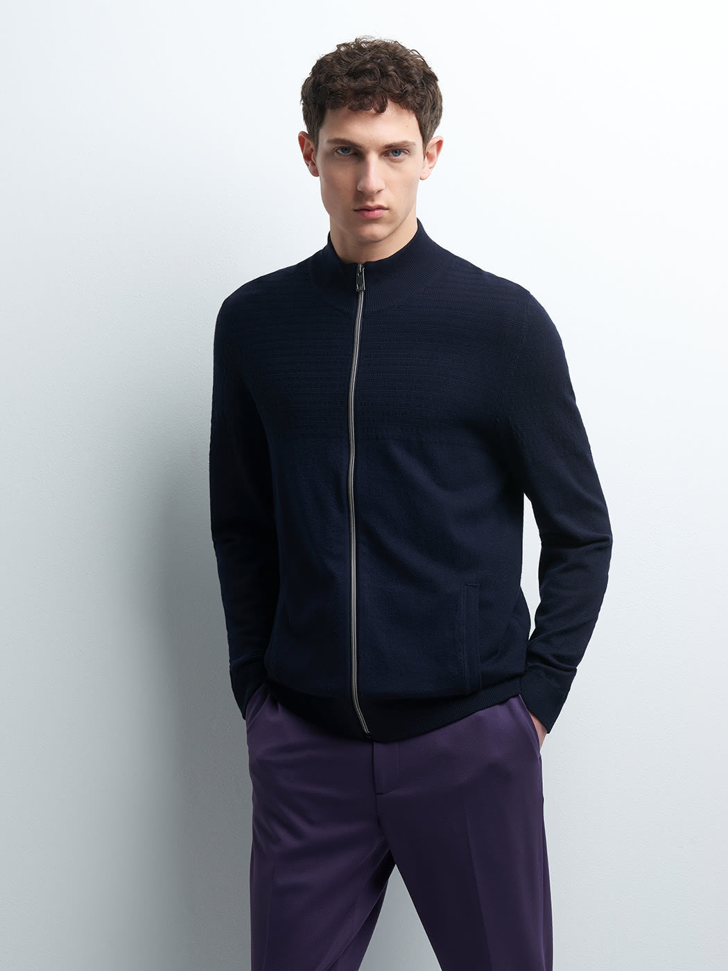 Cardigan zippé col montant - DEVRED 1902