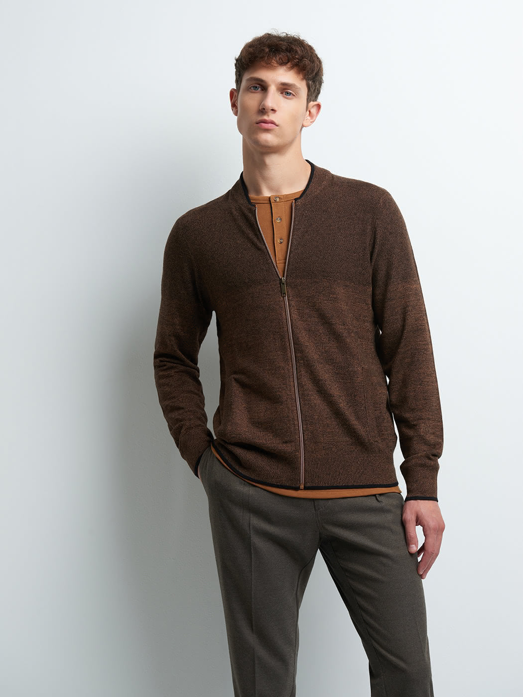 Cardigan col teddy en viscose certifiée - DEVRED 1902