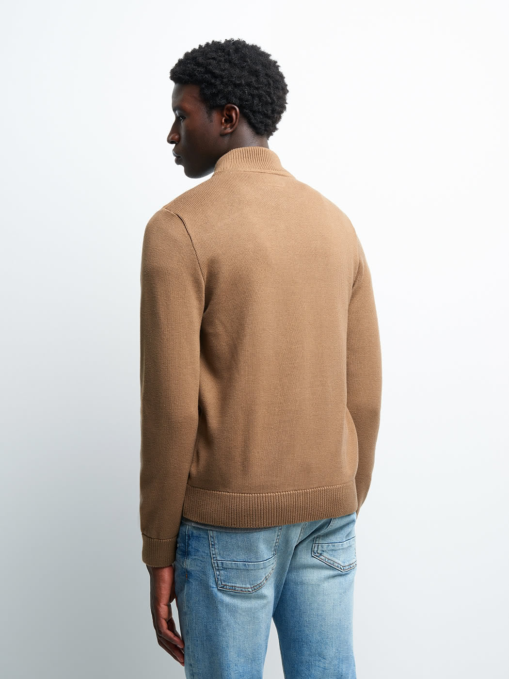 Cardigan bi-matière col montant - DEVRED 1902