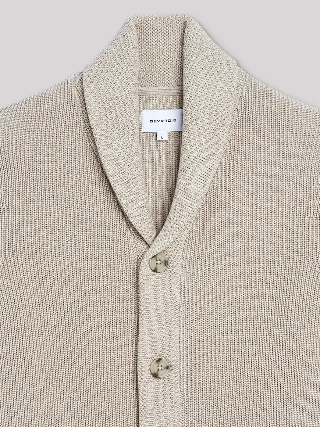 Cardigan col châle en coton - DEVRED 1902