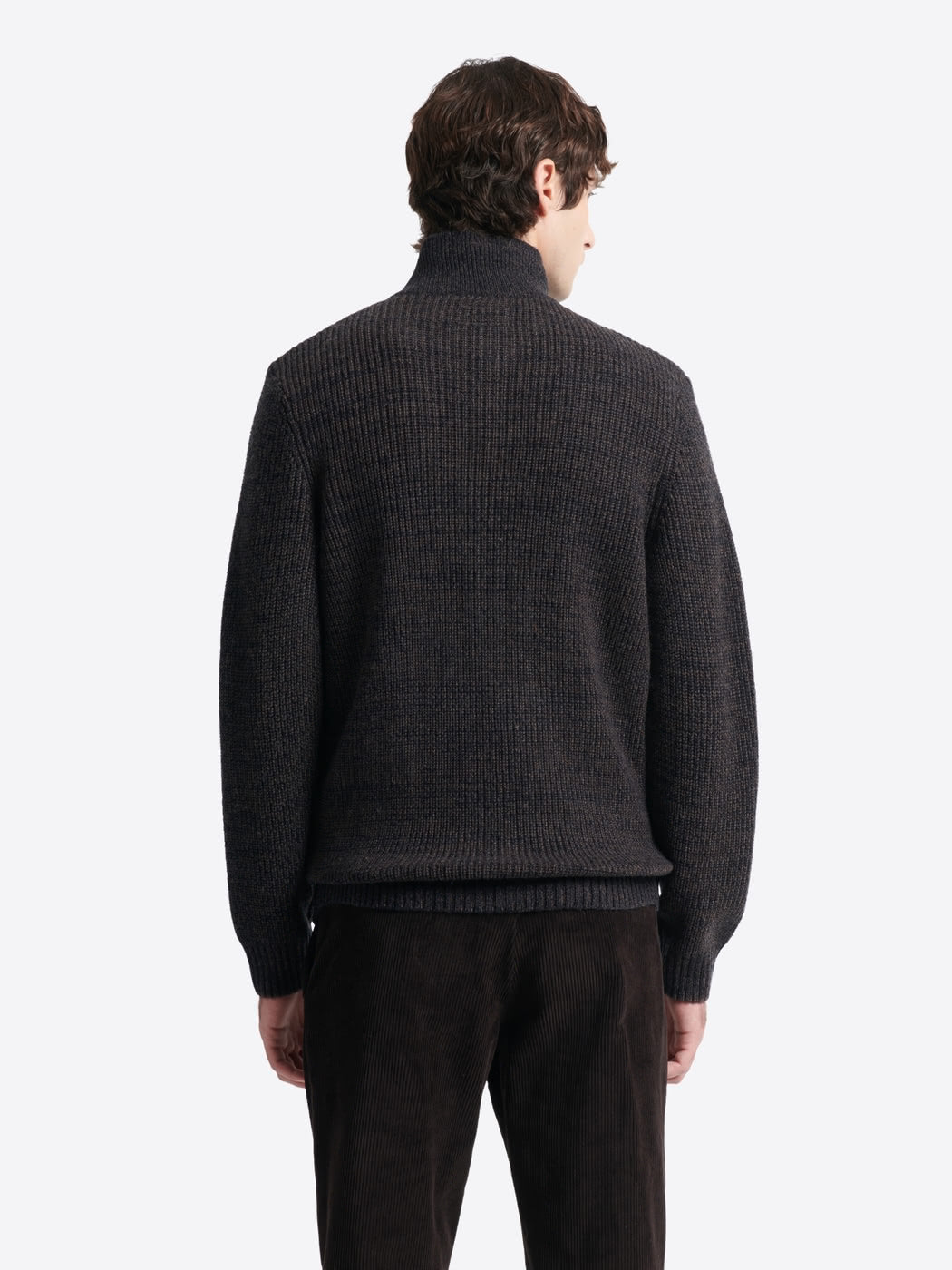Cardigan à col zippé en laine mélangée - DEVRED 1902