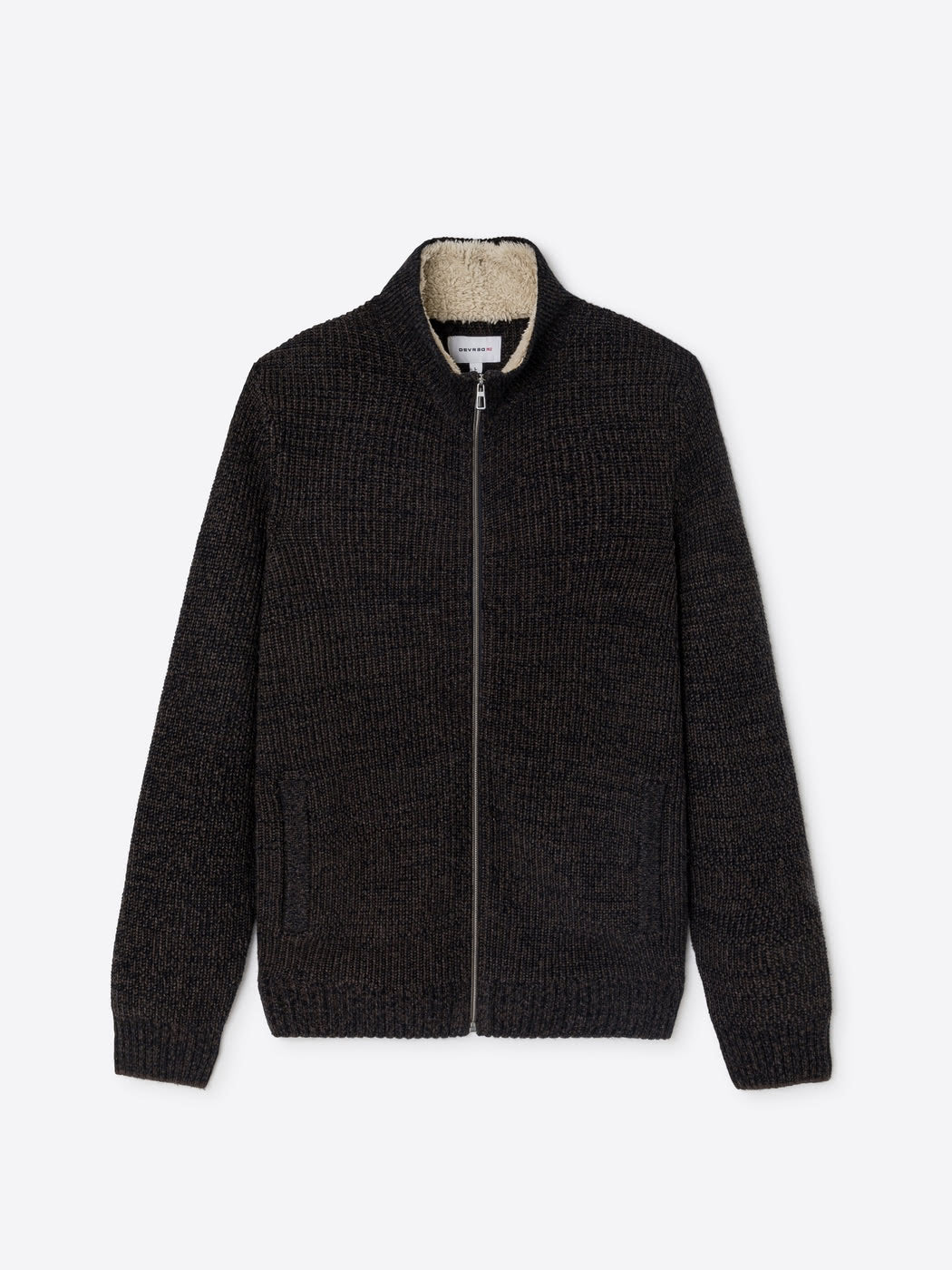 Cardigan à col zippé en laine mélangée - DEVRED 1902