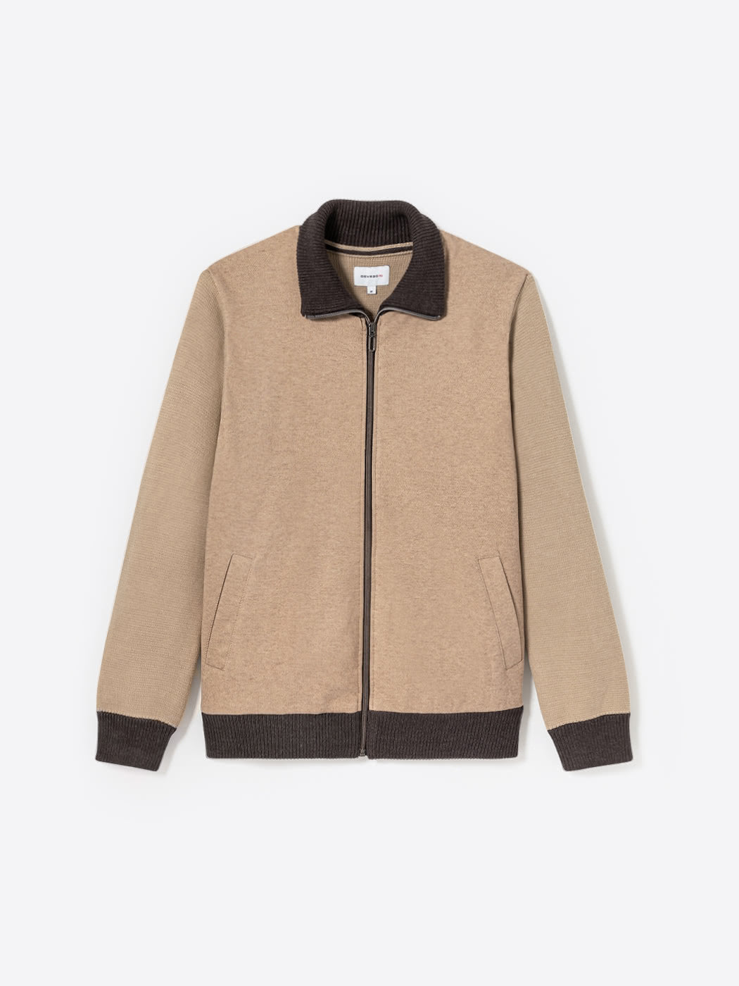 Cardigan à col zippé en coton mélangée - DEVRED 1902