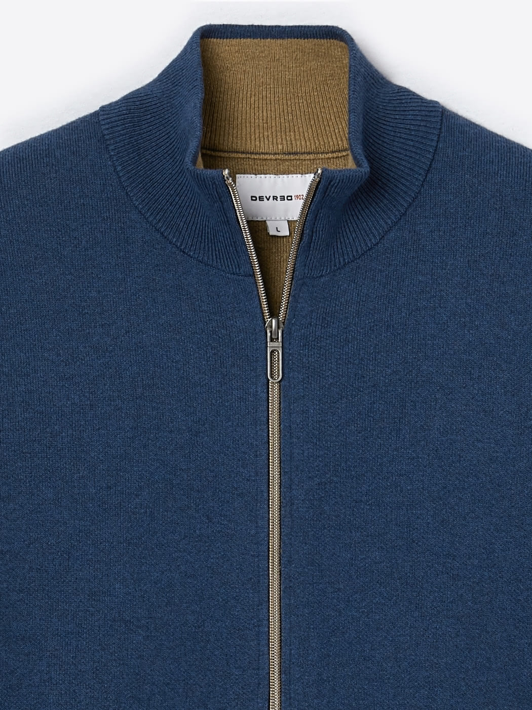 Gilet col montant coton-cachemire - DEVRED 1902