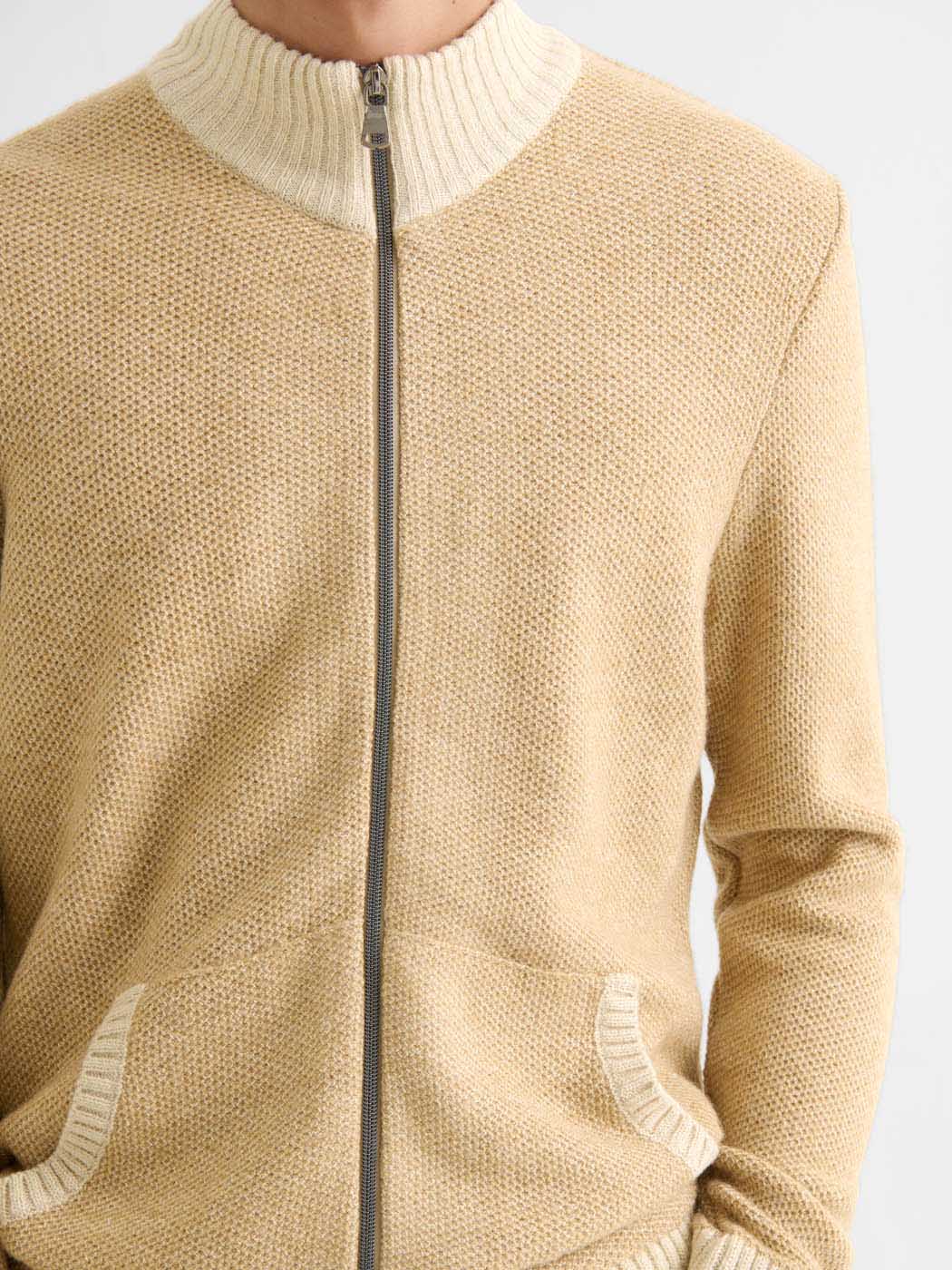 Cardigan col montant bicolore - DEVRED 1902