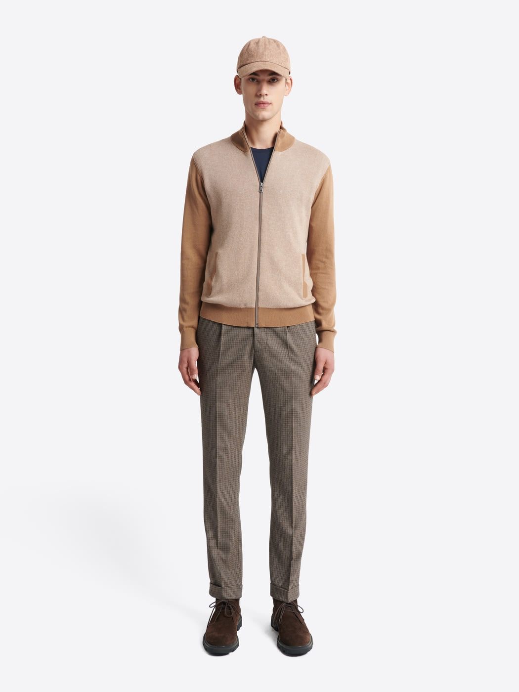 Cardigan à col montant coton-laine - DEVRED 1902