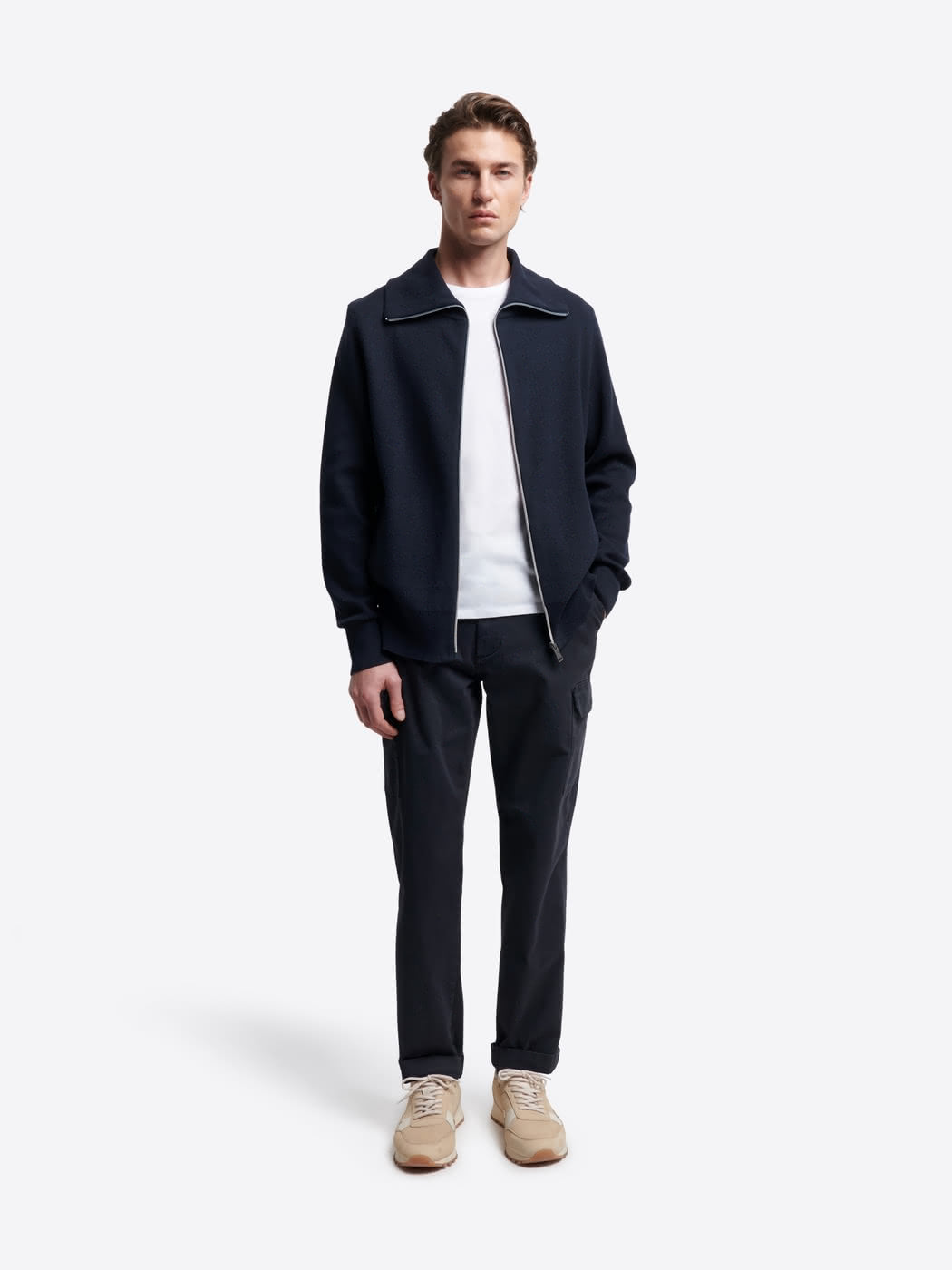 Cardigan zippé  en coton bio - DEVRED 1902