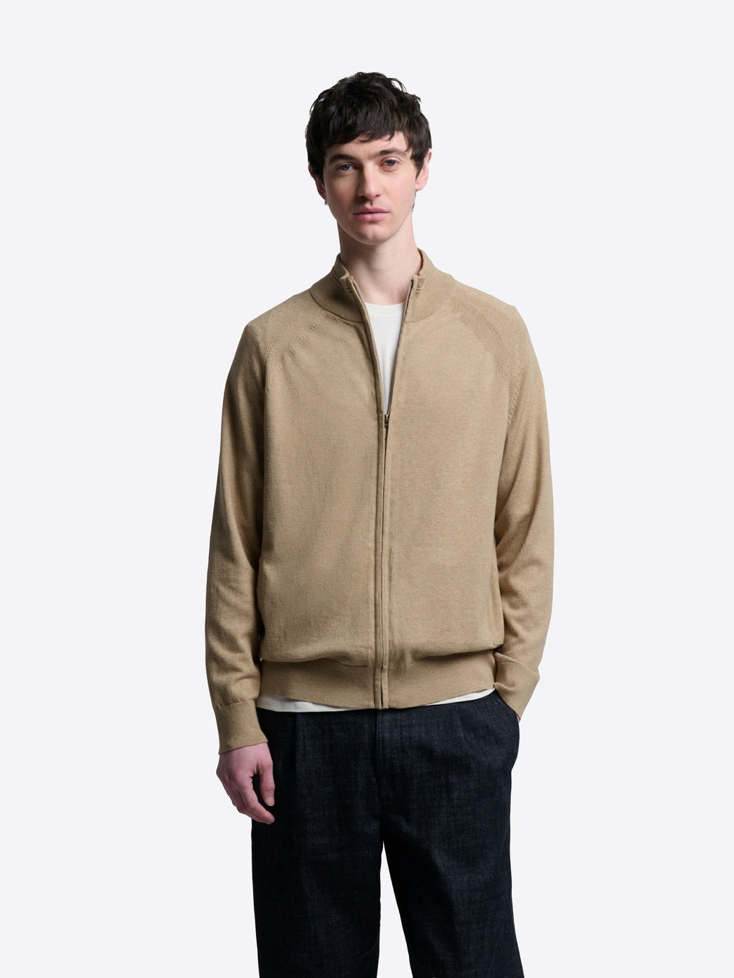 Cardigan zippé  en coton bio - DEVRED 1902