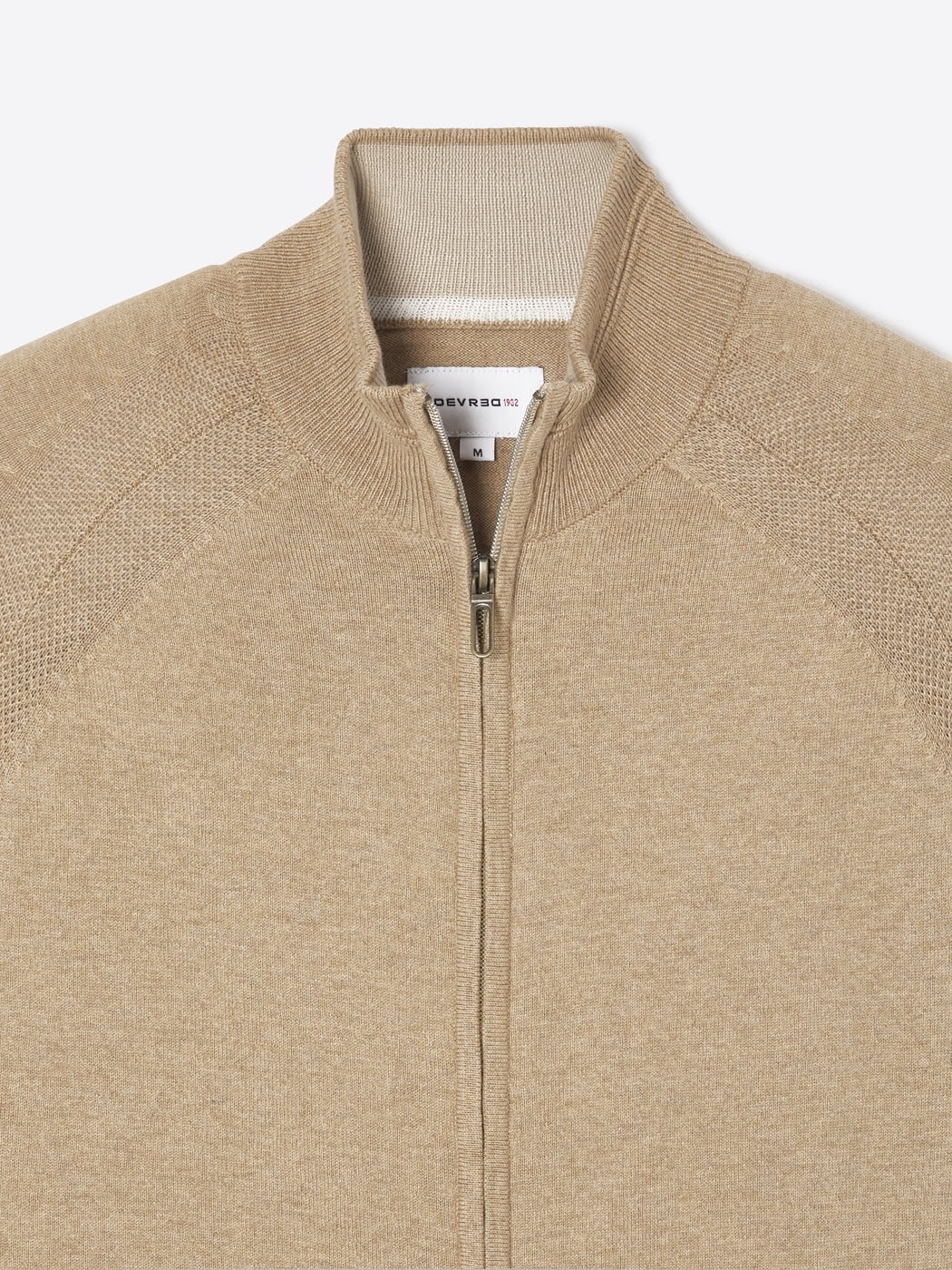 Cardigan zippé  en coton bio - DEVRED 1902