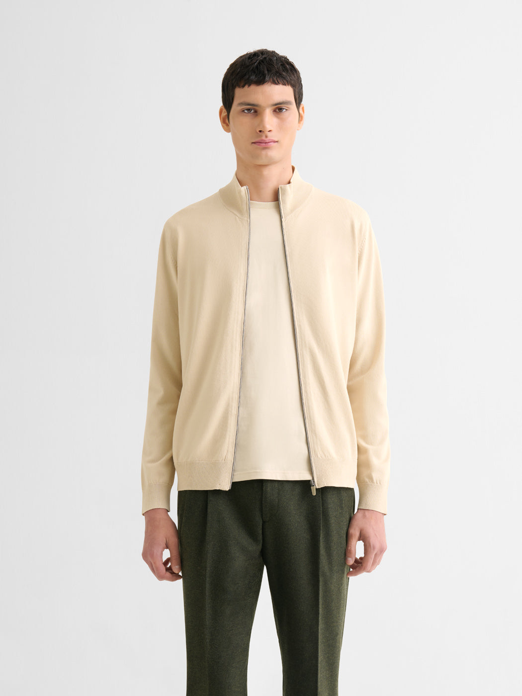 Cardigan zippé  en jersey - DEVRED 1902