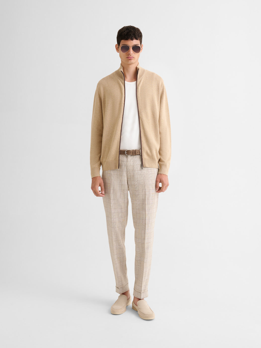 Cardigan zippé en coton biologique - DEVRED 1902