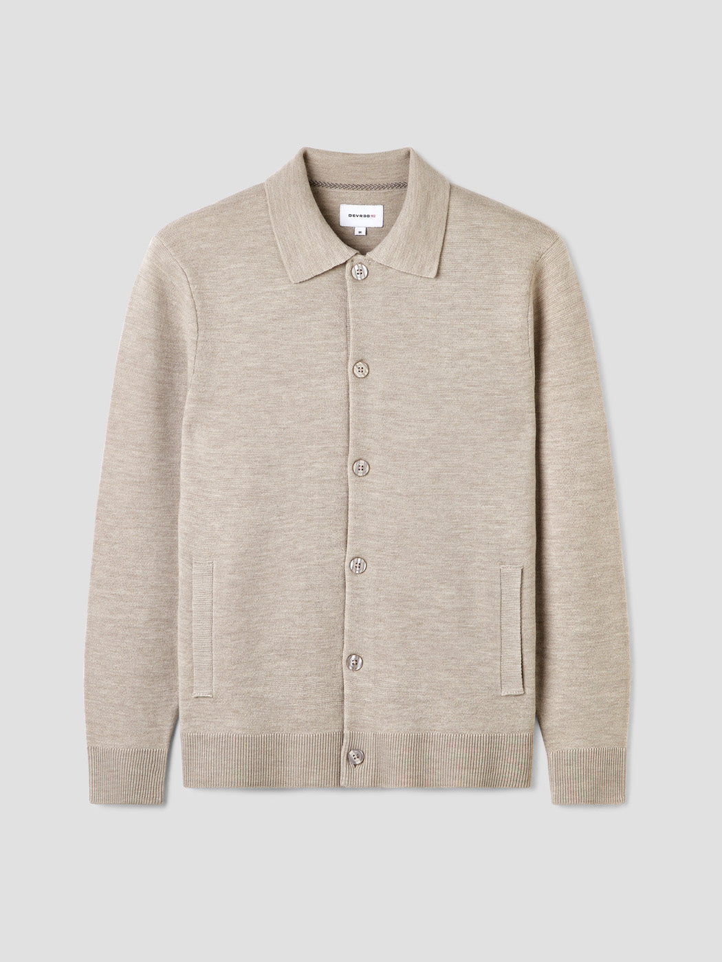 Cardigan boutonné en laine Mérinos - DEVRED 1902