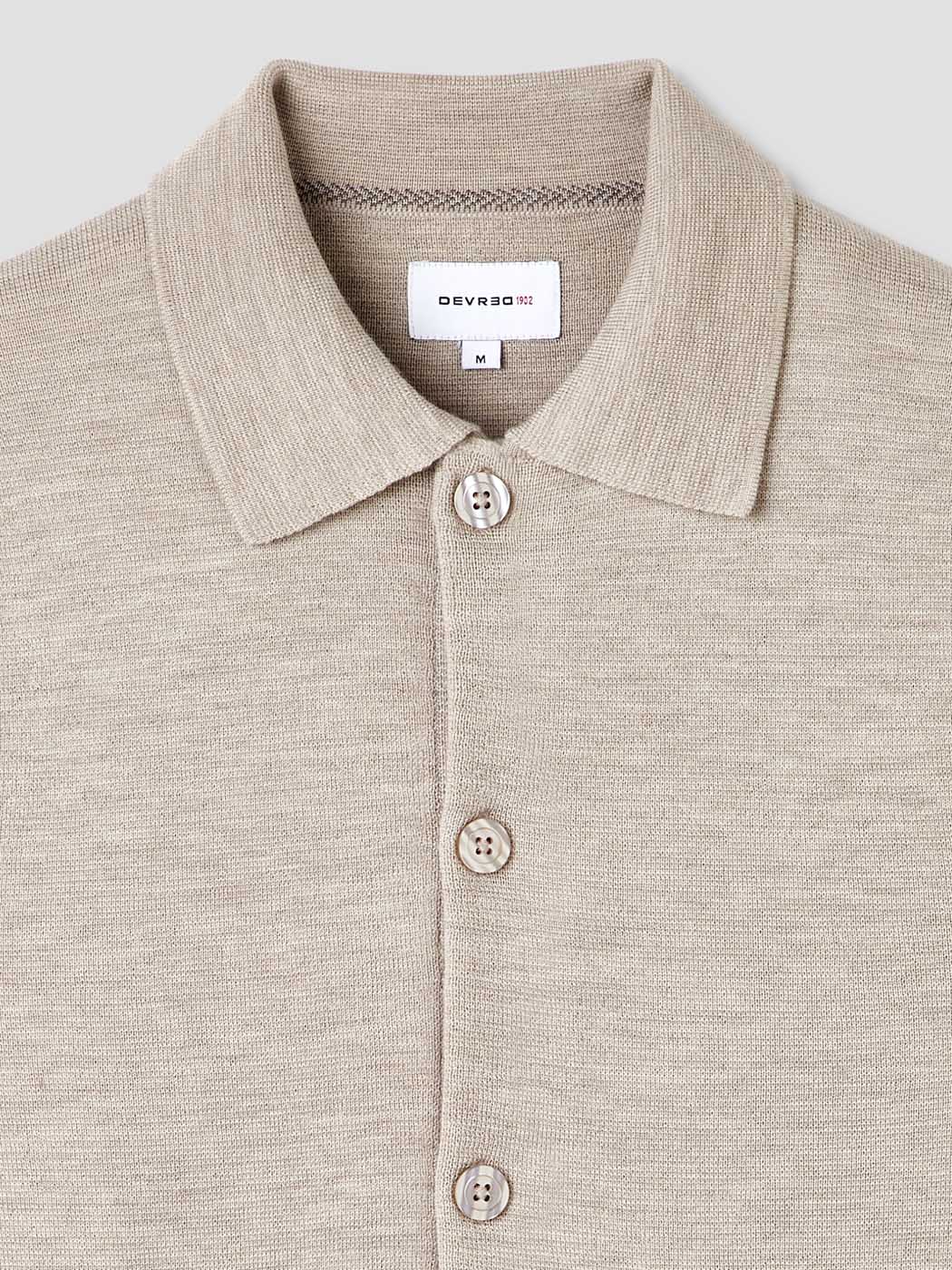 Cardigan boutonné en laine Mérinos - DEVRED 1902