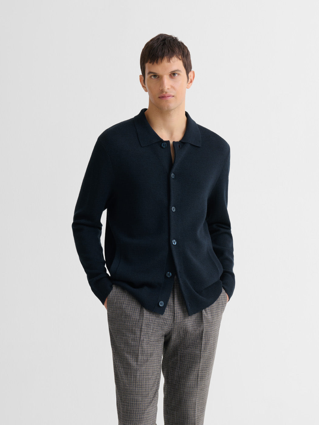 Cardigan boutonné en laine Mérinos - DEVRED 1902