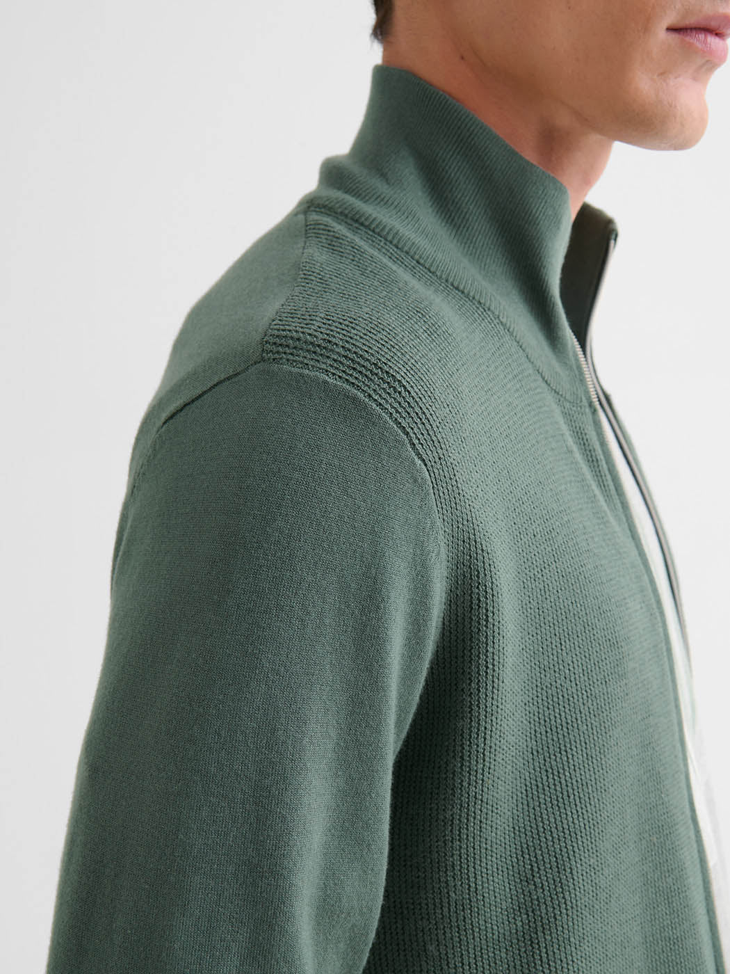 Cardigan zippé tricotage fantaisie - DEVRED 1902