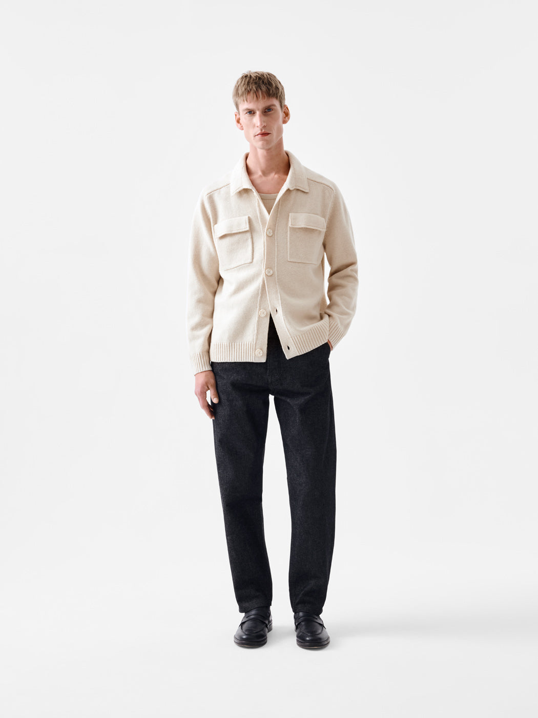 Cardigan jersey col chemise - L'atelier - DEVRED 1902