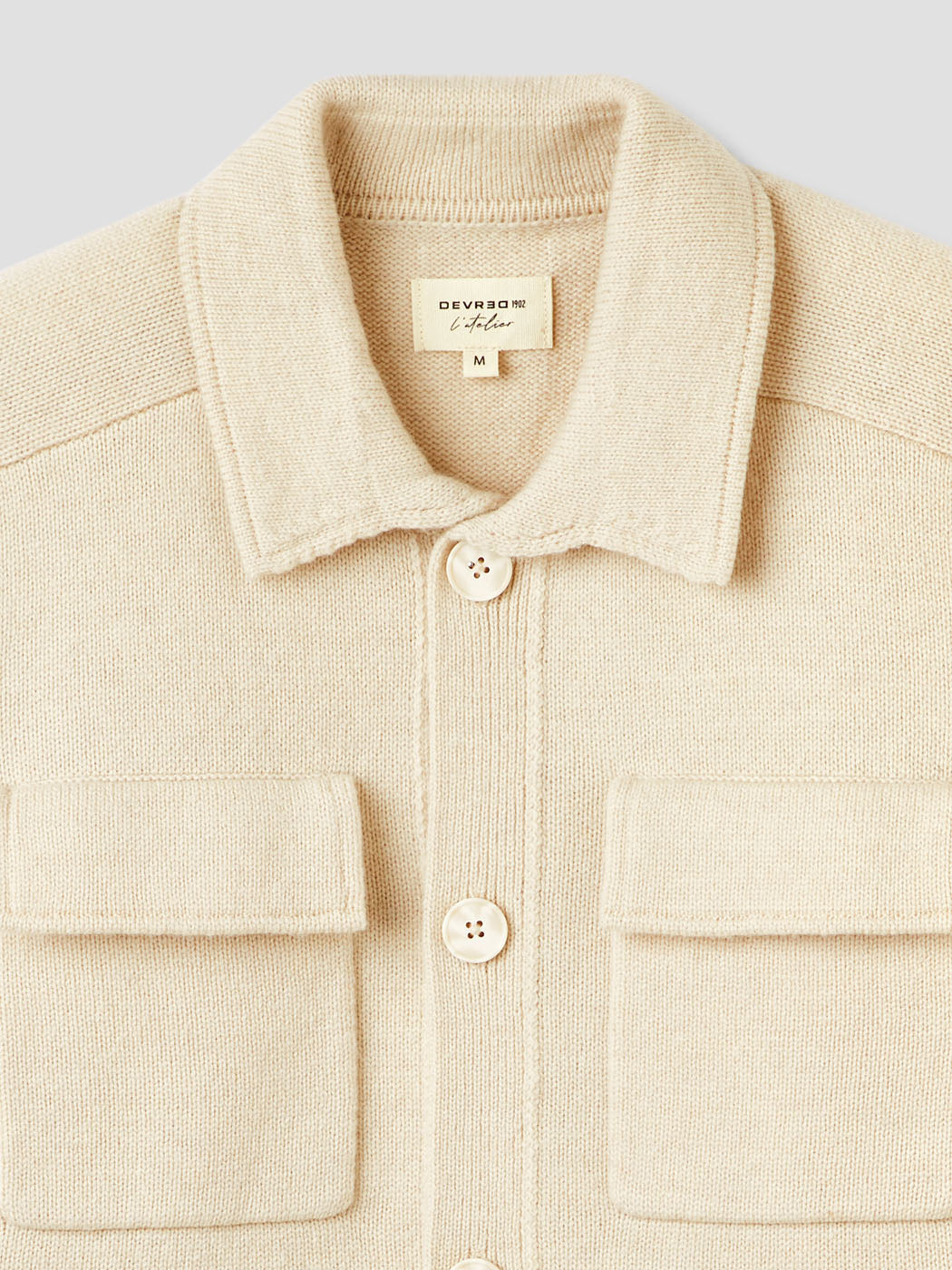 Cardigan jersey col chemise - L'atelier - DEVRED 1902